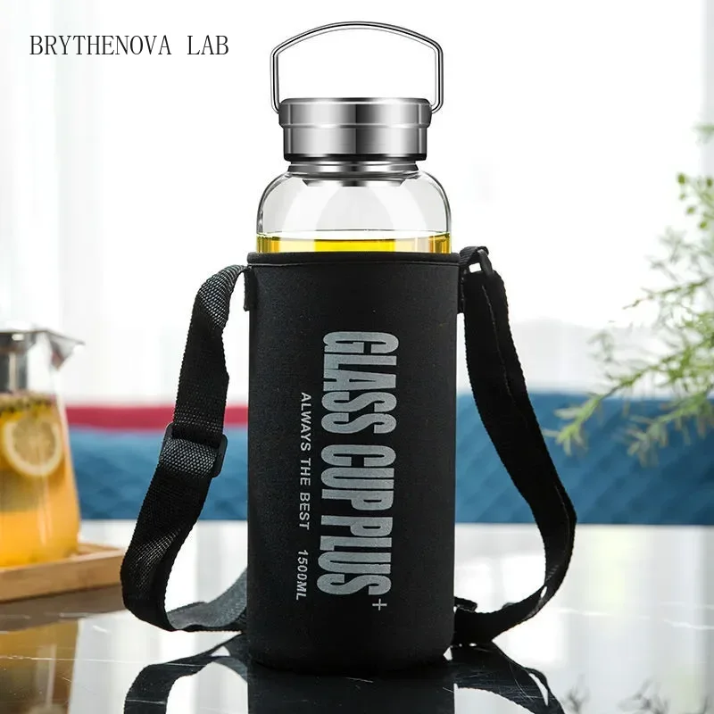 Outdoor Sport Glass Water Bottle - Bottiglia d'acqua in vetro da 2